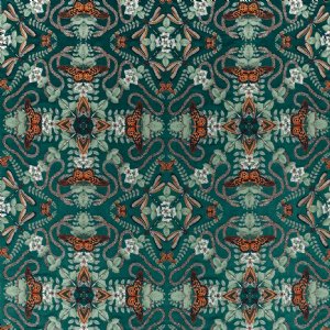 View F1581/04 Teal Jacquard