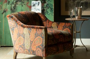 Viewing Peregrine Paisley Velvet by Mulberry Home