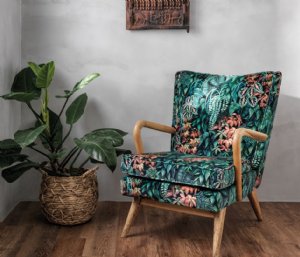 Viewing Green Wall Velvet by Osborne & Little