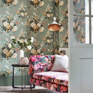 Viewing Very Rose & Peony Velvet by Sanderson
