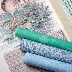 Viewing Marden's Palm Damask by Zoffany